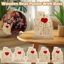 DIY Bear Family Wooden Puzzle