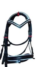 Dressage Black leather Bridle