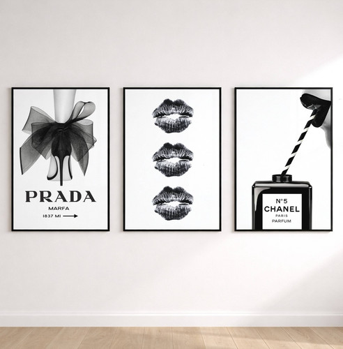 Luxury fashion wall art set - fashion,