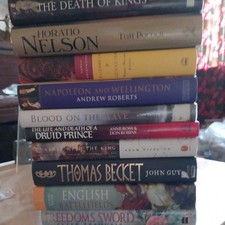 10x non-fiction history H/B book bundle job lot. British history.