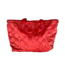 COACH Red Signature Nylon