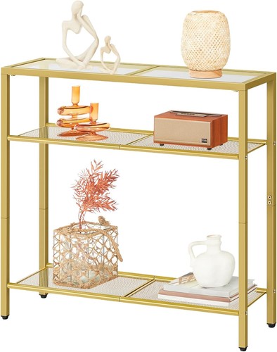 Tier gold console - 3-tier, table