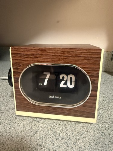 Bulova flip clock with - flip,