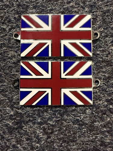 Union jack enamel bonnet badge - jack,