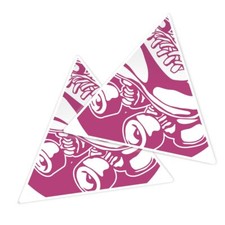 2x Triangle Shape Vinyl