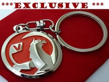 Vauxhall Astra, Corsa, Insignia, Zafira Car Metal Keyring with Gift Pouch (Red)