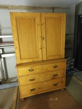 Antique Pine Victorian Housekeeper's Cupboard