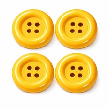 4x Extra Large Yellow Buttons