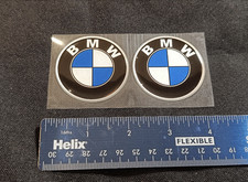 2x 50mm BMW Blue, Gel Decals