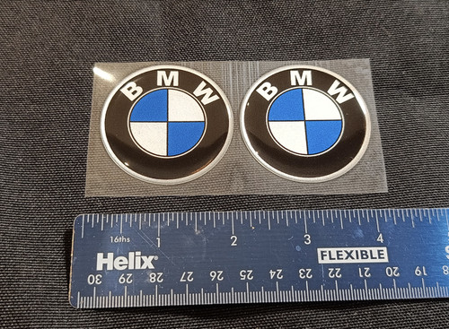 50mm bmw blue gel decals - 50mm, blue,