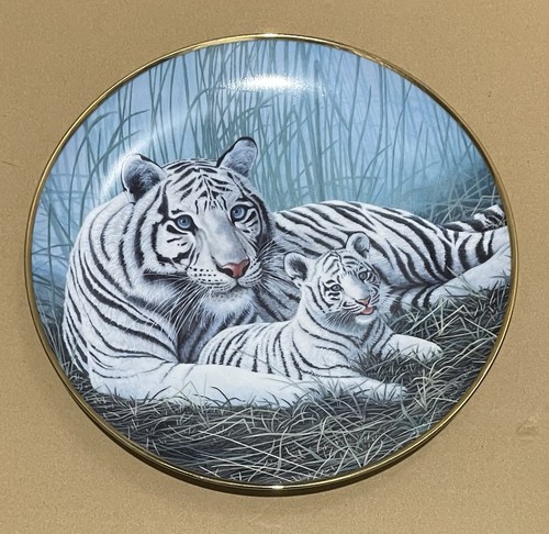 White tigers franklin mint - tigers,