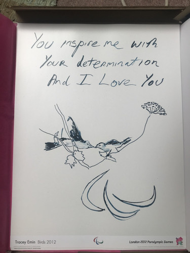 Tracey emin birds - birds, gold