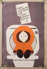 *ORIGINAL* SOUTH PARK KENNY ON TOILET EXPLOSIVE DIARRHEA DIARRHOEA POSTER 