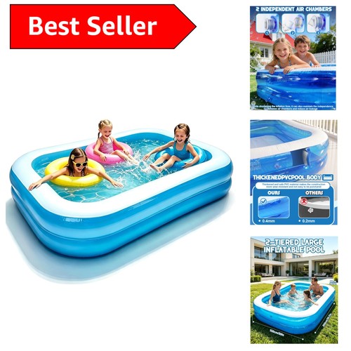 Family garden swimming pool - family,