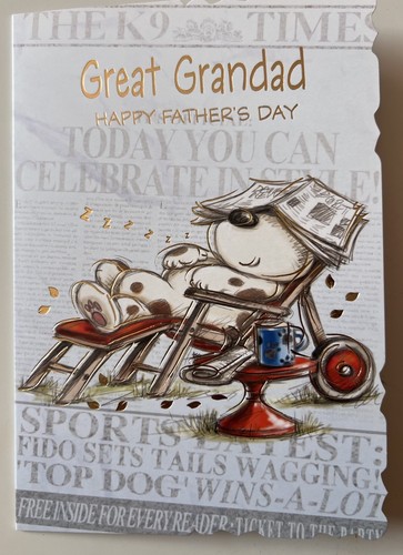 Great grandad fathers day card - great,