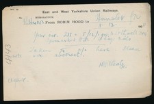 Original Railway Paperwork