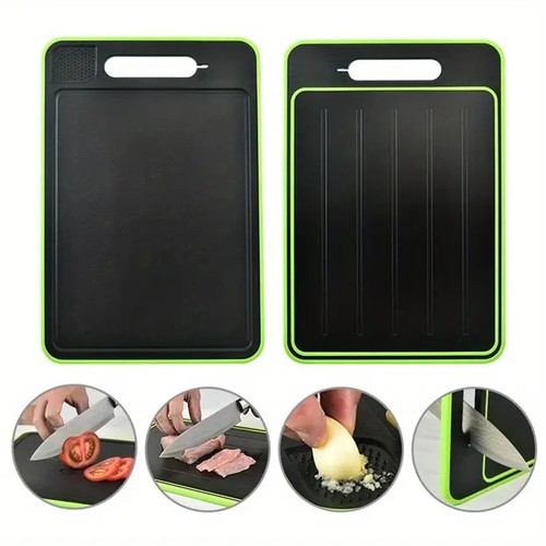 Thawing tray and cutting board - and,