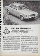 1966 Ford Zodiac Mk. IV: 6-page Motor magazine road test