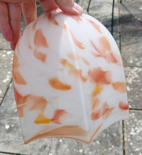Vintage glass lampshade - glass,