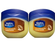 2 x 100ml Vaseline BlueSeal Cocoa Butter Pure Petroleum Jelly