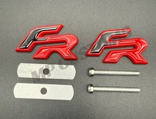 Gloss Black & Red FR Badge