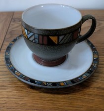 Vintage second Denby Marrakesh Tea Cup and Saucer Excellent Condition