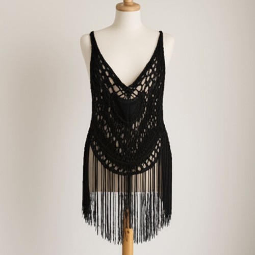 Asos black handmade crochet - handmade,