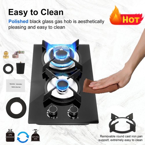 Burner gas hob tempered - 2,