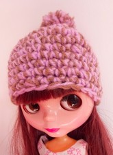 bobble hat for blythe, handmade hat for tangkou, bobble hat