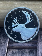 1987 CANADA QUARTER PROOF  25