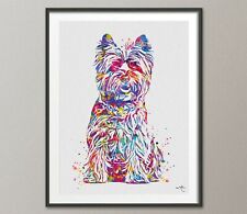 Cairn Terrier Dog Watercolor Puppy Dog Art Watercolor Print Poster Dog Art-1519