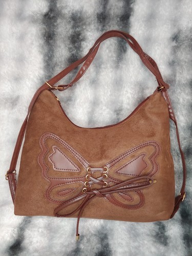 Y2k brown butterfly lace - y2k,