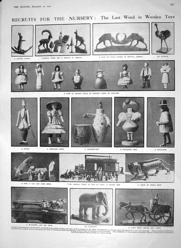 Old antique print 1910 - 1910, wooden