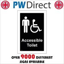 SIGN MALE DISABLED ACCESSIBLE