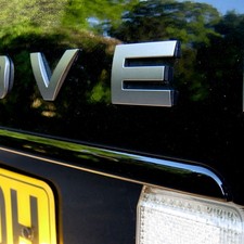 Black rear tailgate trim - black,