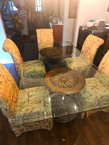 Malouf 8pc dining set 7x4 - malouf,