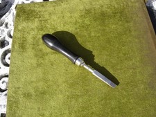 London Gun Case Turnscrew Horn Handle Nickle furniture, Steel Blade. Used