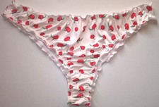 Sexy White Extra Frilly / Stretchy Women's Knickers Panties CD TV Sissy 34 - 44"