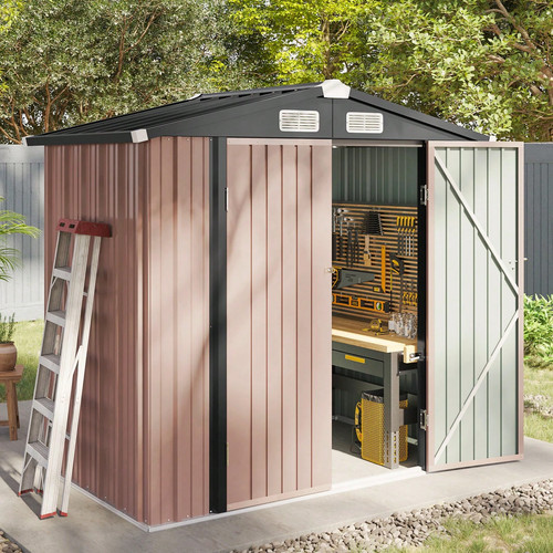 Garden sheds 6x4ft metal shed - garden,