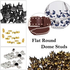 100pcs Nail Head Rivets Punk Studs Leather Jackets Handbags Clothing 4/5/6mm