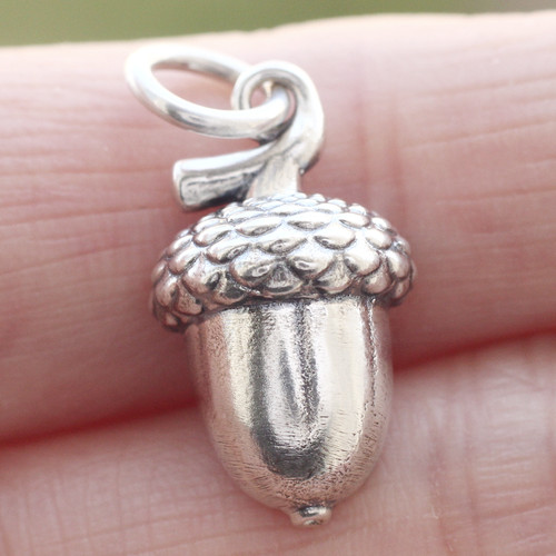 925 sterling silver acorn - 925,