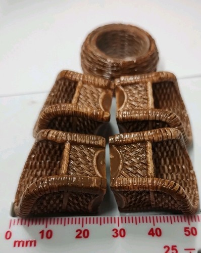 Four wicker chairs with - with, coffee