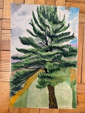 Vintage 1950s Watercolor