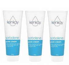 3 x Kenkay Pure Sorbolene Cream Cetomacrogol 100mL 