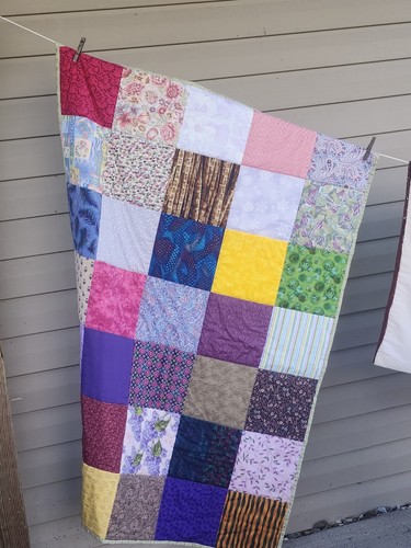 Handmade patchwork quilt lap - handmade,