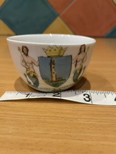 Crested Ware Small Bowl Whitby With Makers Crest Crown And S Per mare Per Terras