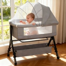 4-in-1 Baby Bedside Crib with