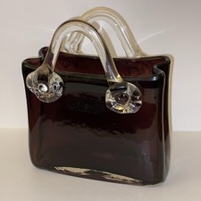 Laguna Art Glass Handbag - Purple preowned