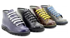 Grafters Original Classic Retro Monkey Boots Genuine Leather BlackWine size 3-12