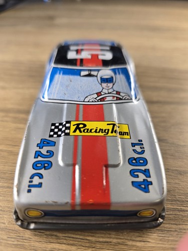Tin plate racecar racing - tin,